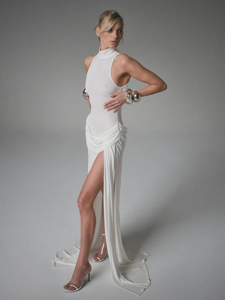 Kvinders Maxikjole med Off-Shoulder Design 5