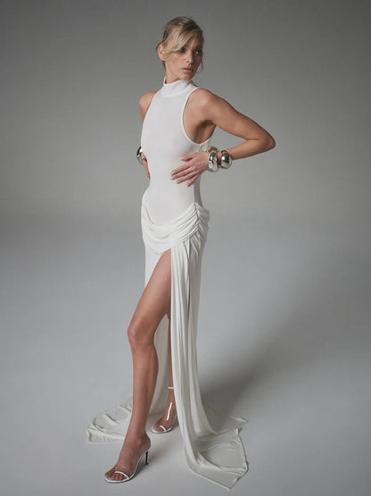 Kvinders Maxikjole med Off-Shoulder Design 5