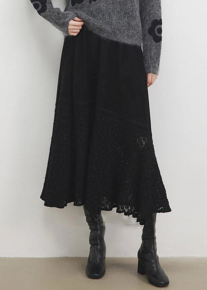 Kvinders Maxinederdel med Elastisk Talje og Blødt Look 2