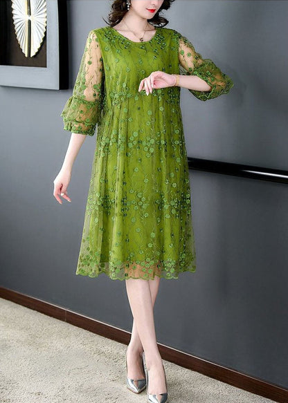 Kvinders Mid Dress Tulle Broderet 2