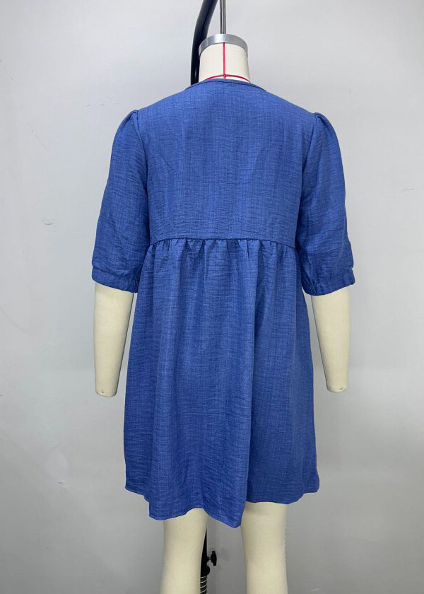 Kvinders Midikjole Boho Patchwork Stil 4