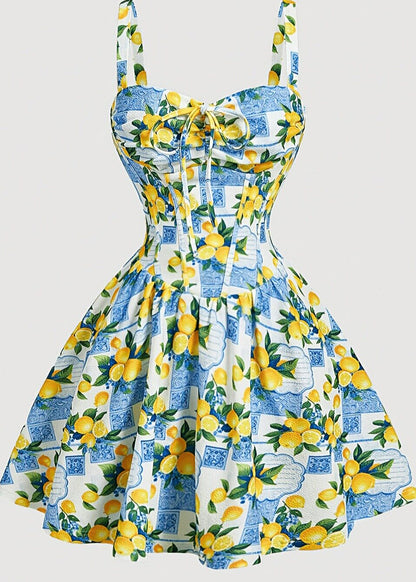 Kvinders Mini Kjole Bohemian Print 4