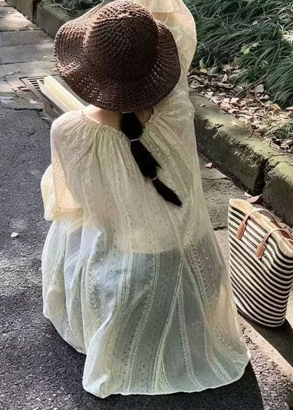 Kvinders Mini Kjole med V-hals og Oversized Print 3