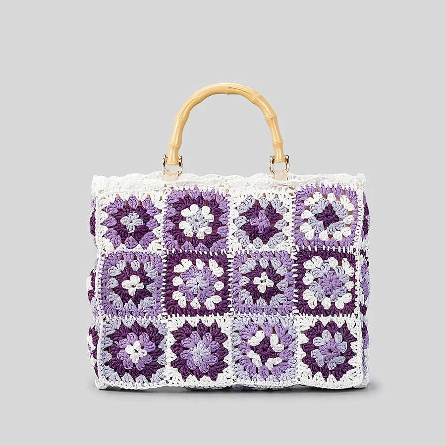 Kvinders Mini Tote Hæklet Boho Stil 3