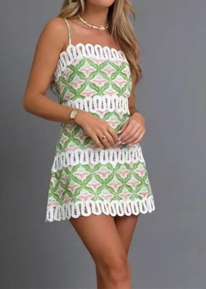 Kvinders Minikjole Patchwork Print 1