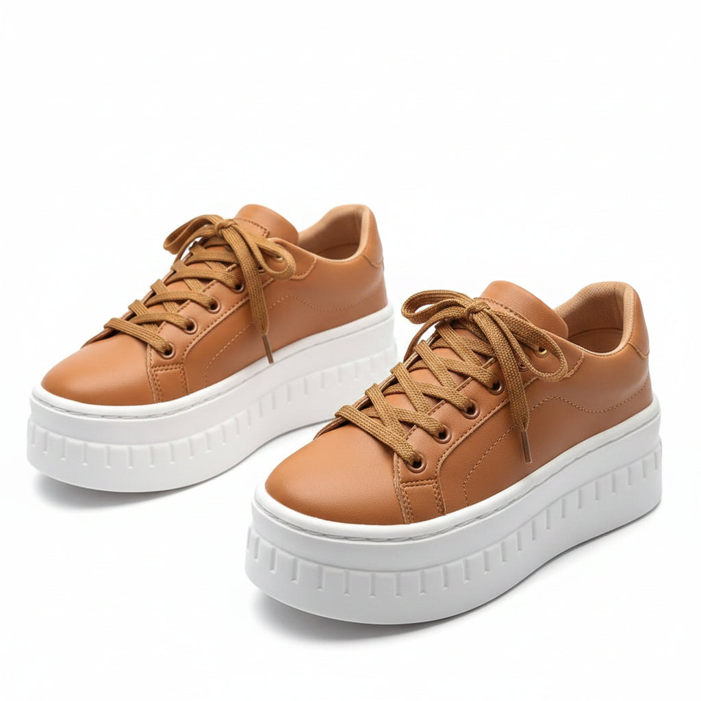 Kvinders Modesneakers med Tyk Sål 0