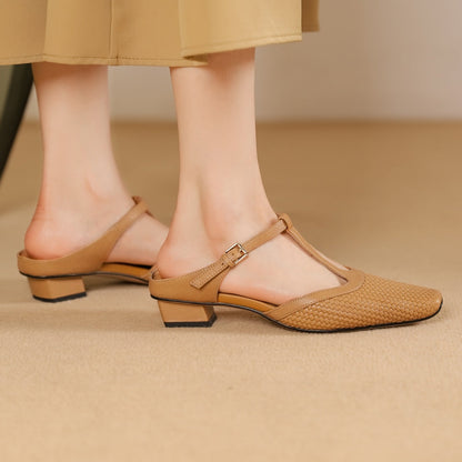 Kvinders Mules Vævet Design 3
