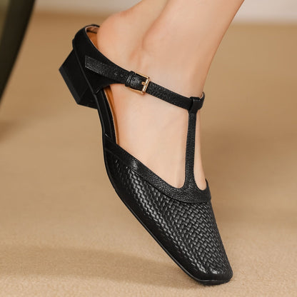 Kvinders Mules Vævet Design 6