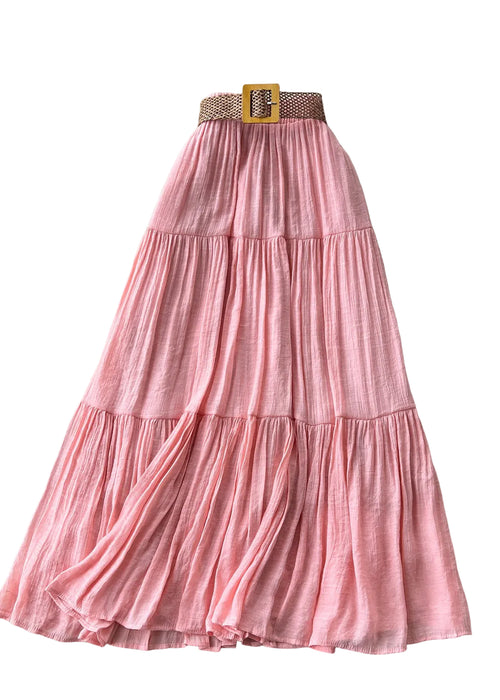 Kvinders Nederdel Boho Patchwork Rynket Stil 0