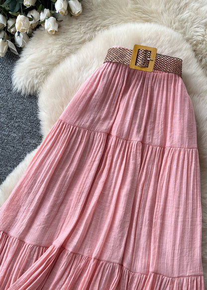 Kvinders Nederdel Boho Patchwork Rynket Stil 2