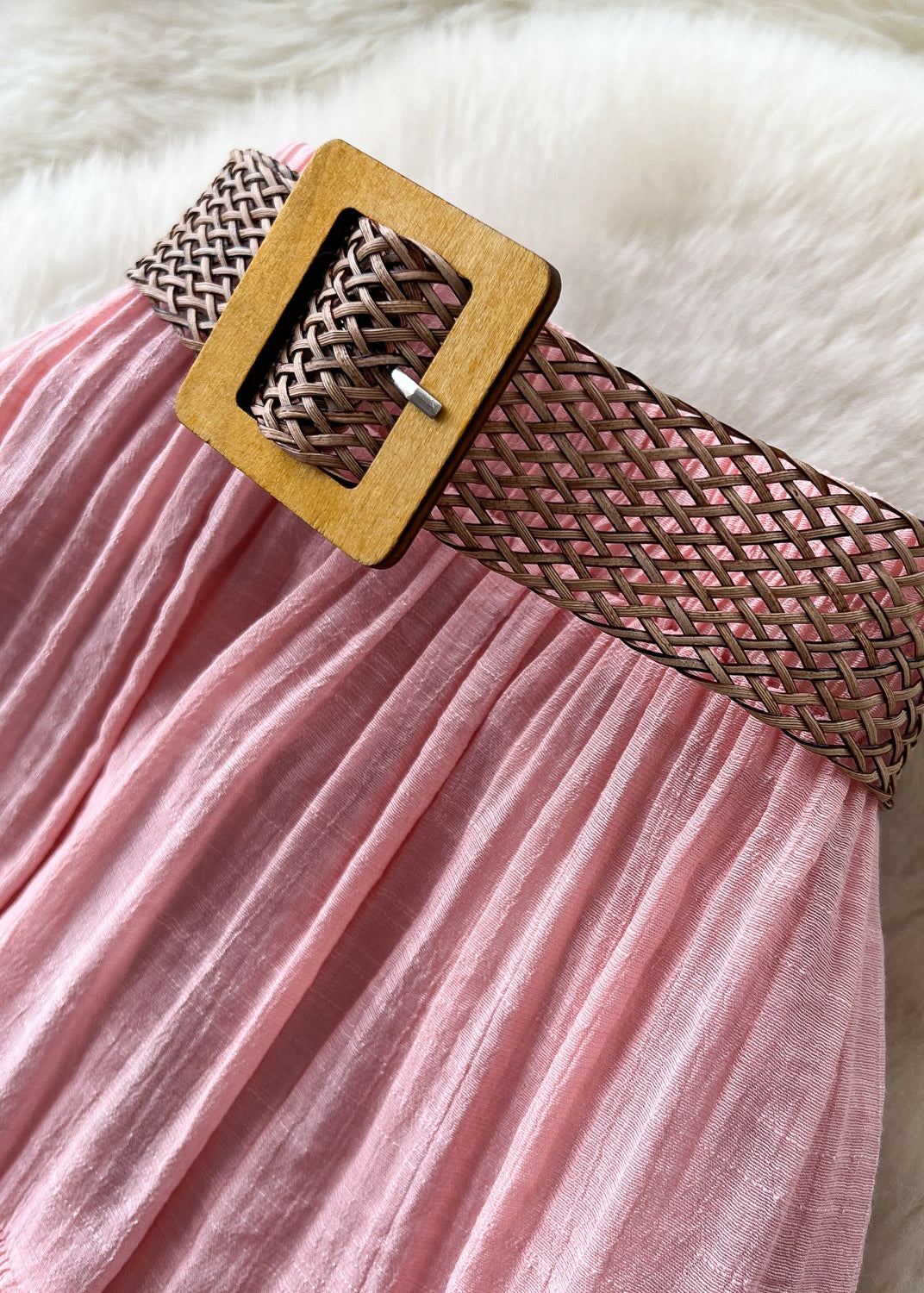 Kvinders Nederdel Boho Patchwork Rynket Stil 4