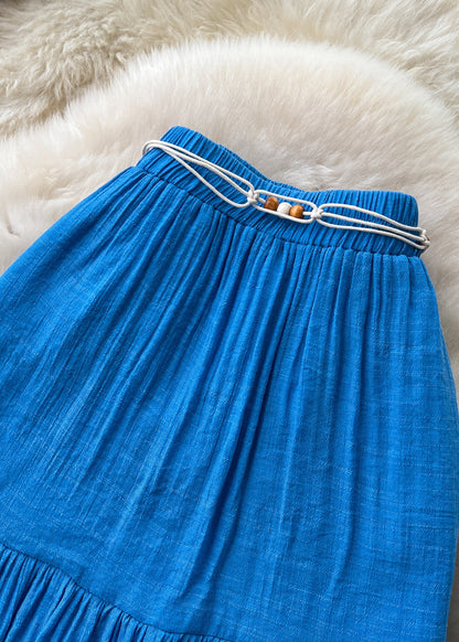 Kvinders Nederdel Patchwork Rynket Stil 2