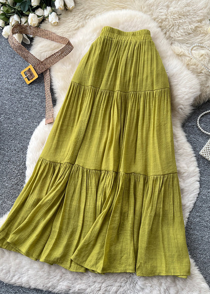 Kvinders Nederdel med Elastisk Talje og Rynket Design 3