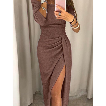 Kvinders Off-the-Shoulder Kjole Raffineret Stil 2