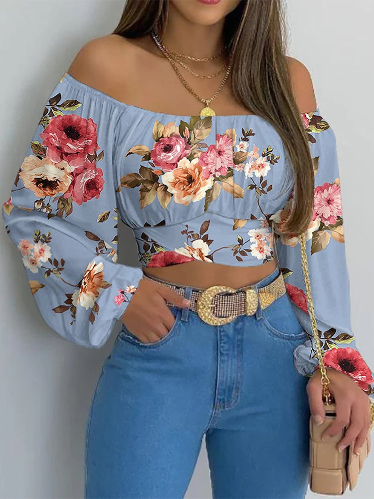Kvinders Off Shoulder Bluse Chic 4