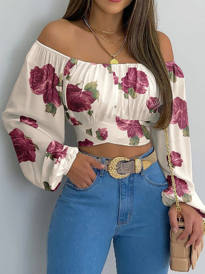 Kvinders Off Shoulder Bluse Chic 5