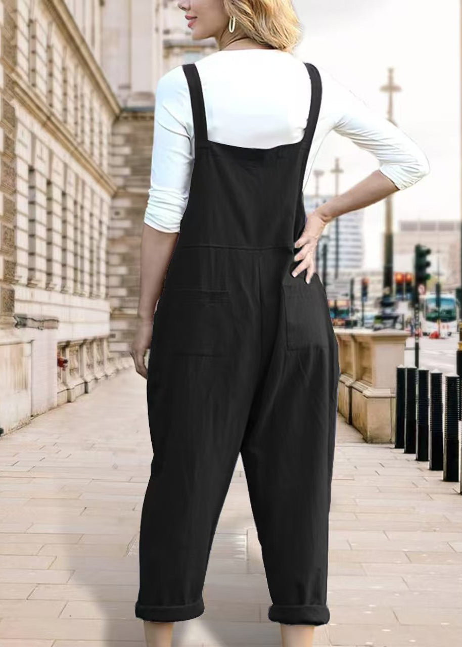 Kvinders Overalls Løs Pasform med Lommer 4