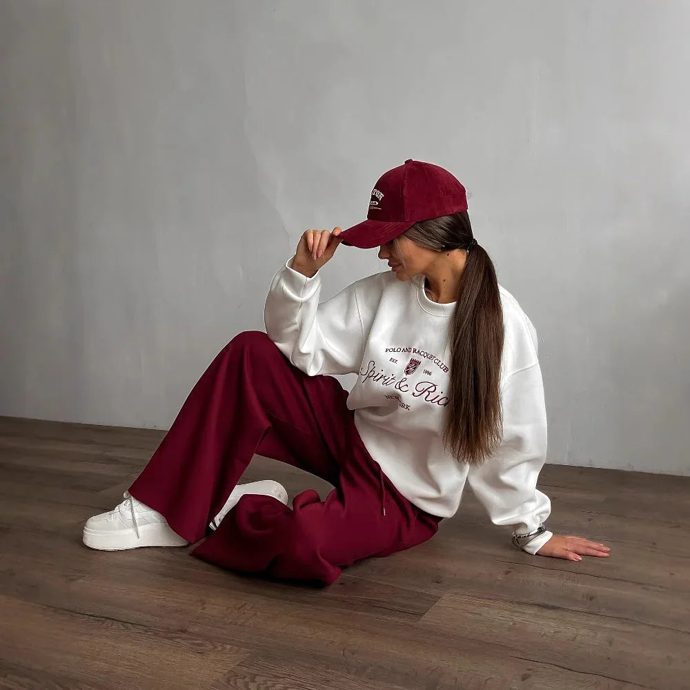 Kvinders Overdimensioneret Sweatshirt Rund Hals 1
