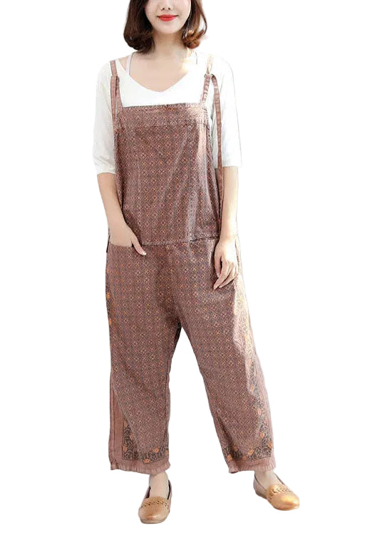Kvinders Oversize Bukser Patchwork Efterårsstil 0