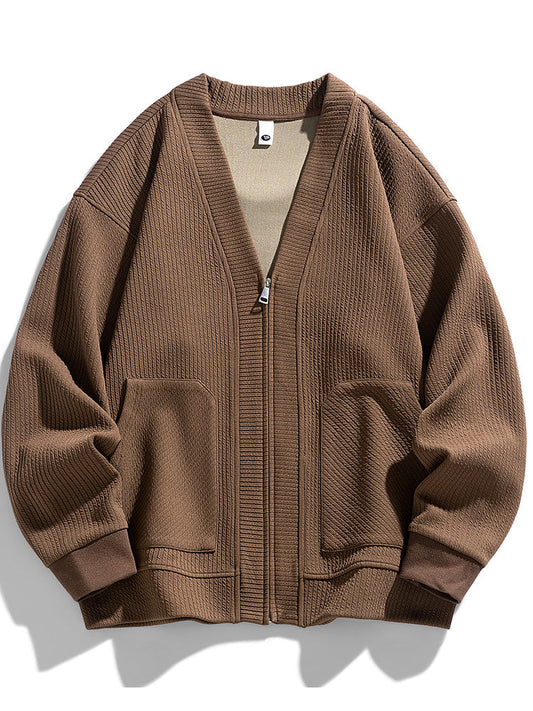 Kvinders Oversized Cardigan med Lynlås 0