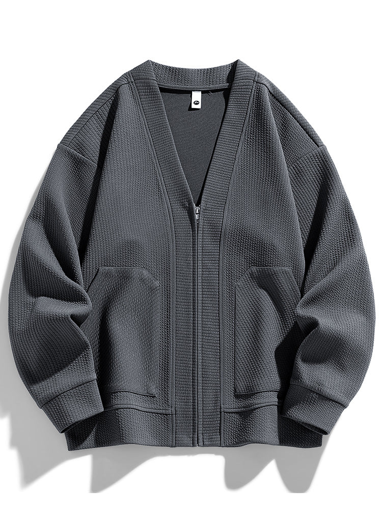Kvinders Oversized Cardigan med Lynlås 1