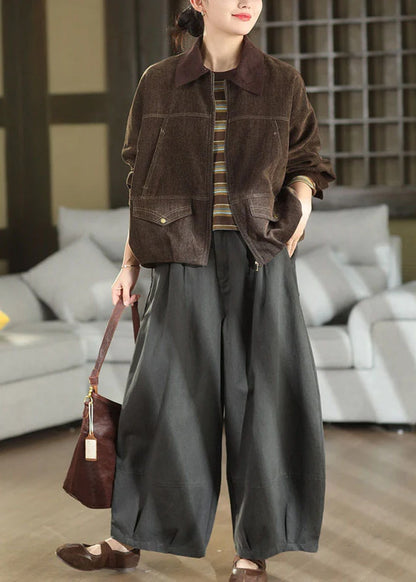 Kvinders Oversized Patchwork Bomuldsjakke Efterår 2