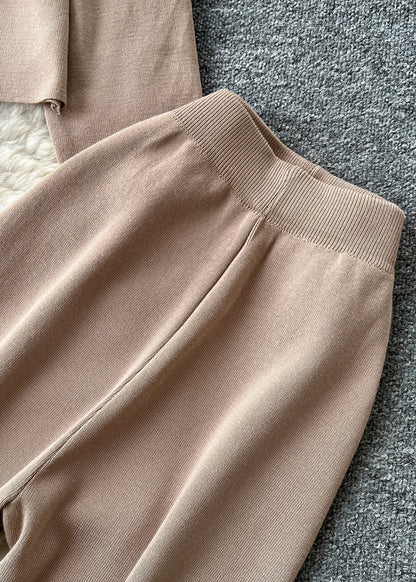 Kvinders Oversized Patchwork Strik Sæt med Lommer 3