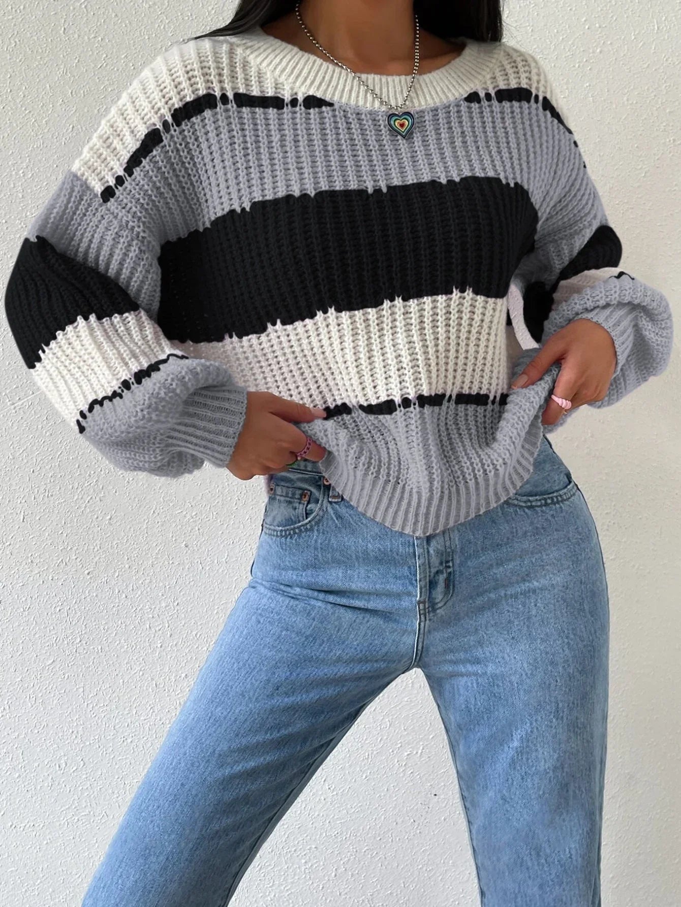 Kvinders Oversized Pullover Sweater 3