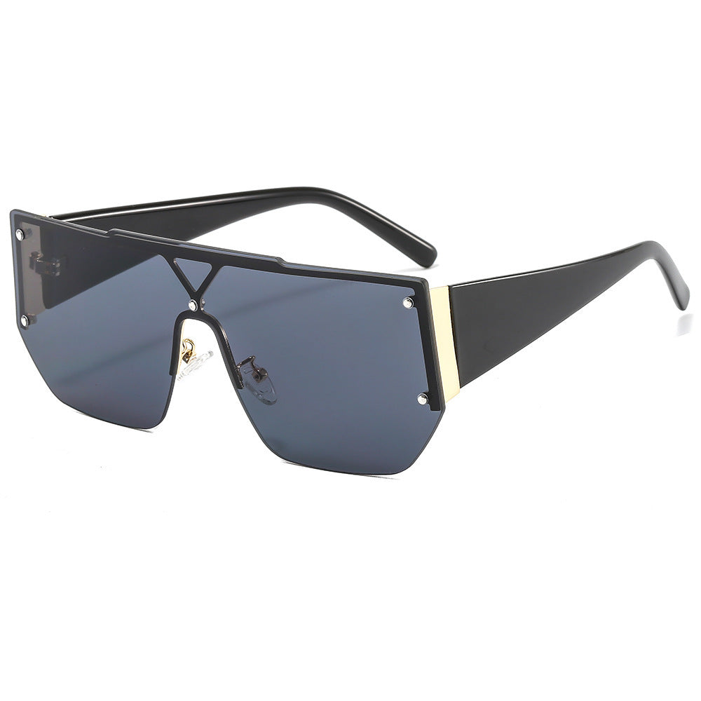 Kvinders Oversized Solbriller Geometrisk Design 0