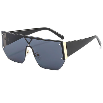 Kvinders Oversized Solbriller Geometrisk Design 0