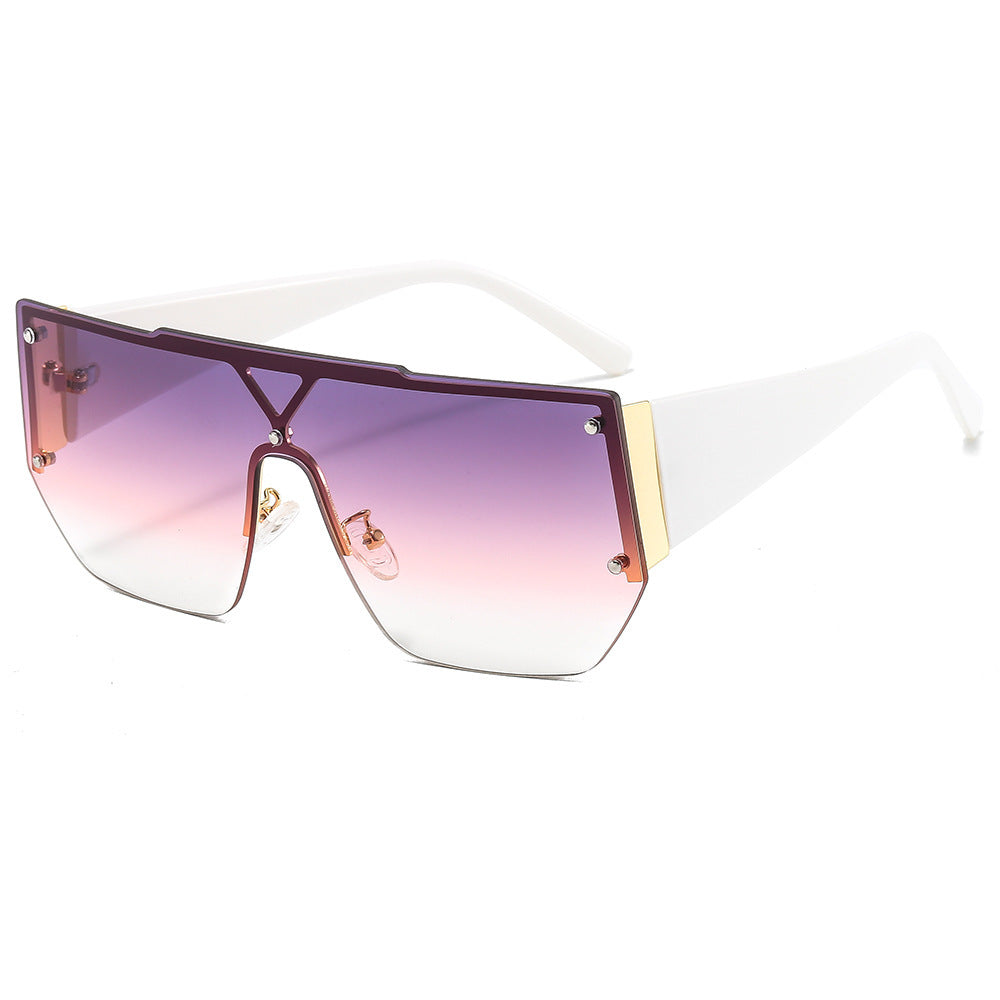 Kvinders Oversized Solbriller Geometrisk Design 5