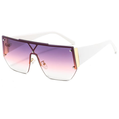 Kvinders Oversized Solbriller Geometrisk Design 5