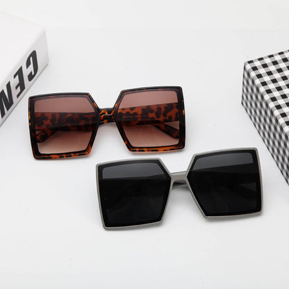 Kvinders Oversized Solbriller Hexagon Design 1