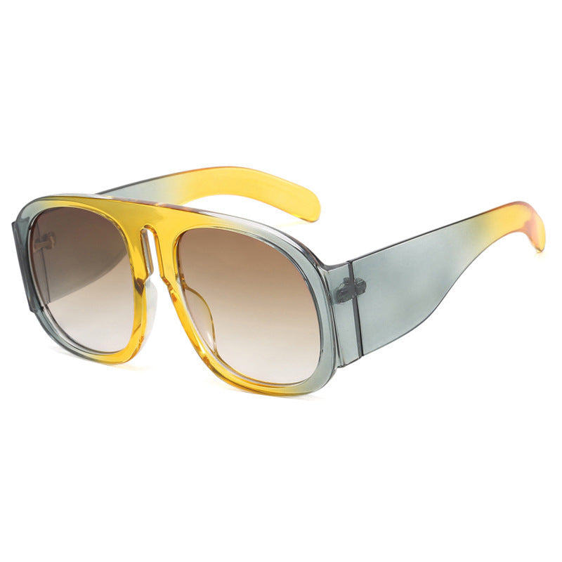 Kvinders Oversized Solbriller med Gradient Design 0