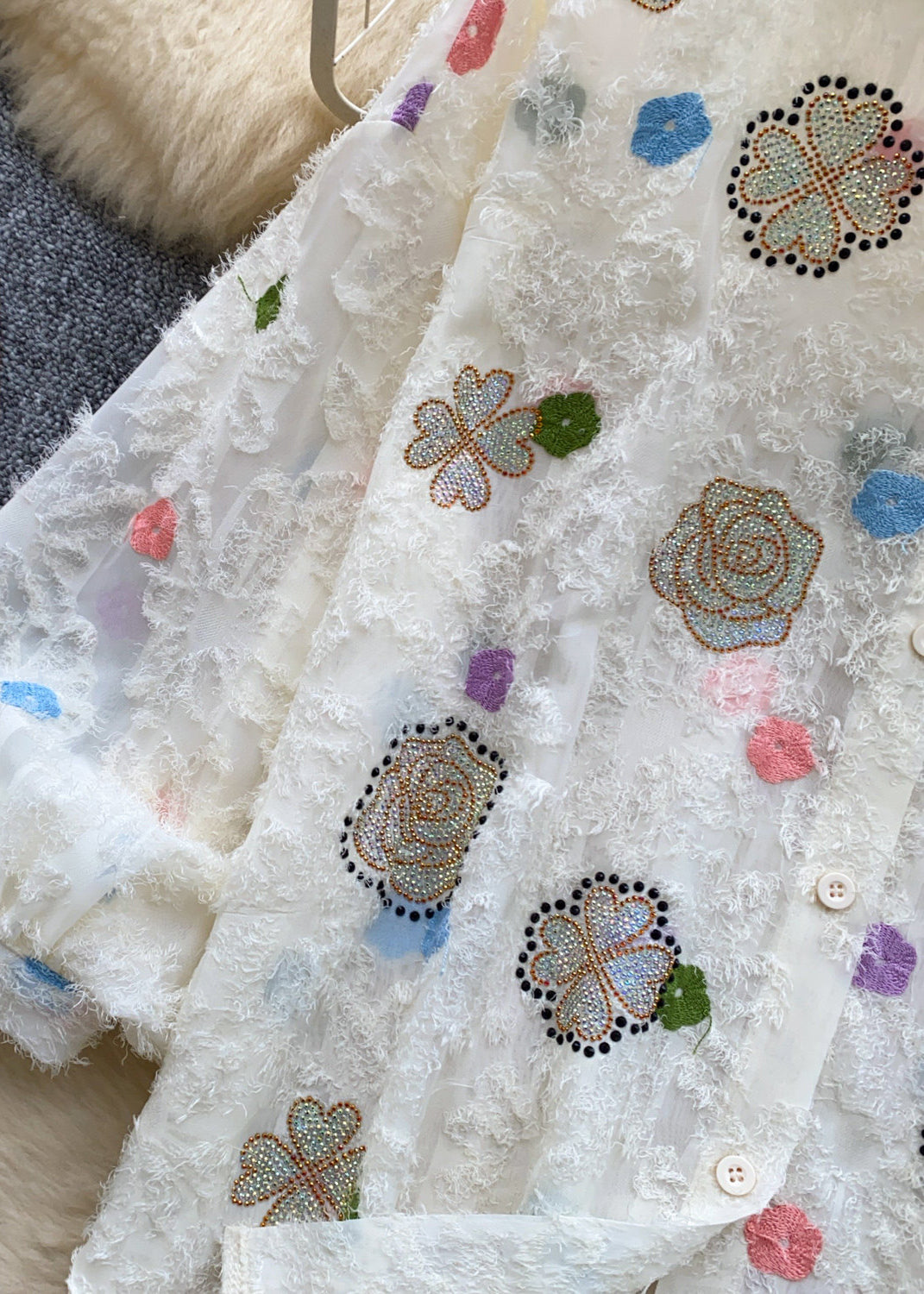 Kvinders Oversized Sommerbluse med Print 3