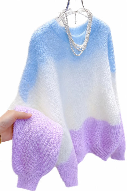 Kvinders Oversized Strikskjorte Boho Stil 0