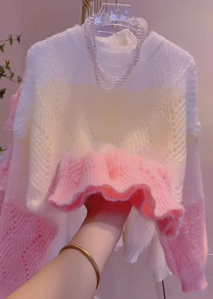 Kvinders Oversized Strikskjorte Boho Stil 3