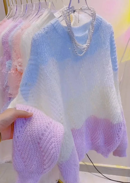 Kvinders Oversized Strikskjorte Boho Stil 4