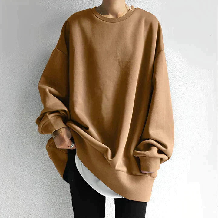 Kvinders Oversized Sweater Blød Materiale Minimalistisk Design 3