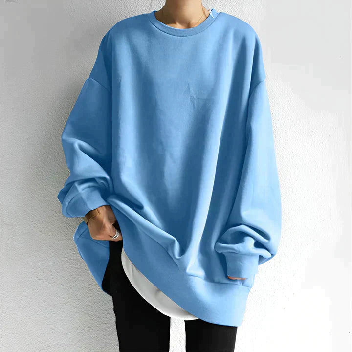 Kvinders Oversized Sweater Blød Materiale Minimalistisk Design 5