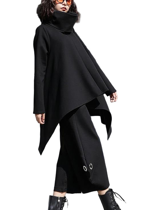Kvinders Oversized Top Asymmetrisk Søm 0