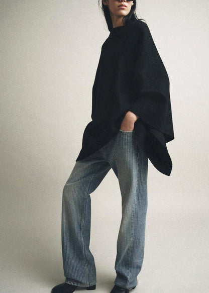 Kvinders Oversized Top med Kappeærmer Plus Size Moderne Stil 3