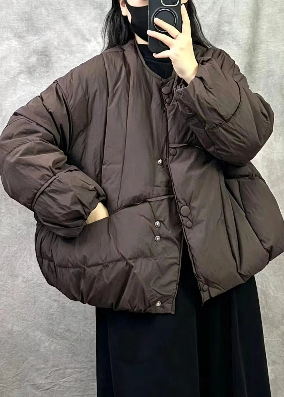 Kvinders Oversized Vinterfrakke Med Fyld 1