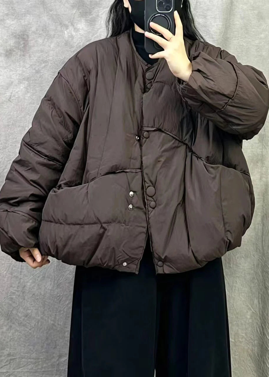 Kvinders Oversized Vinterfrakke Med Fyld 2