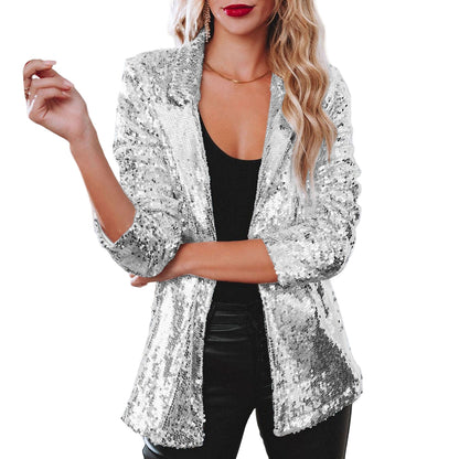 Kvinders Paillet Blazer 0
