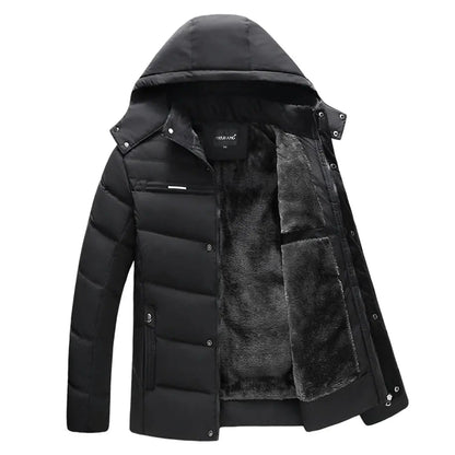 Kvinders Parkas Vinterkappe Med Justerbar Hætte 4