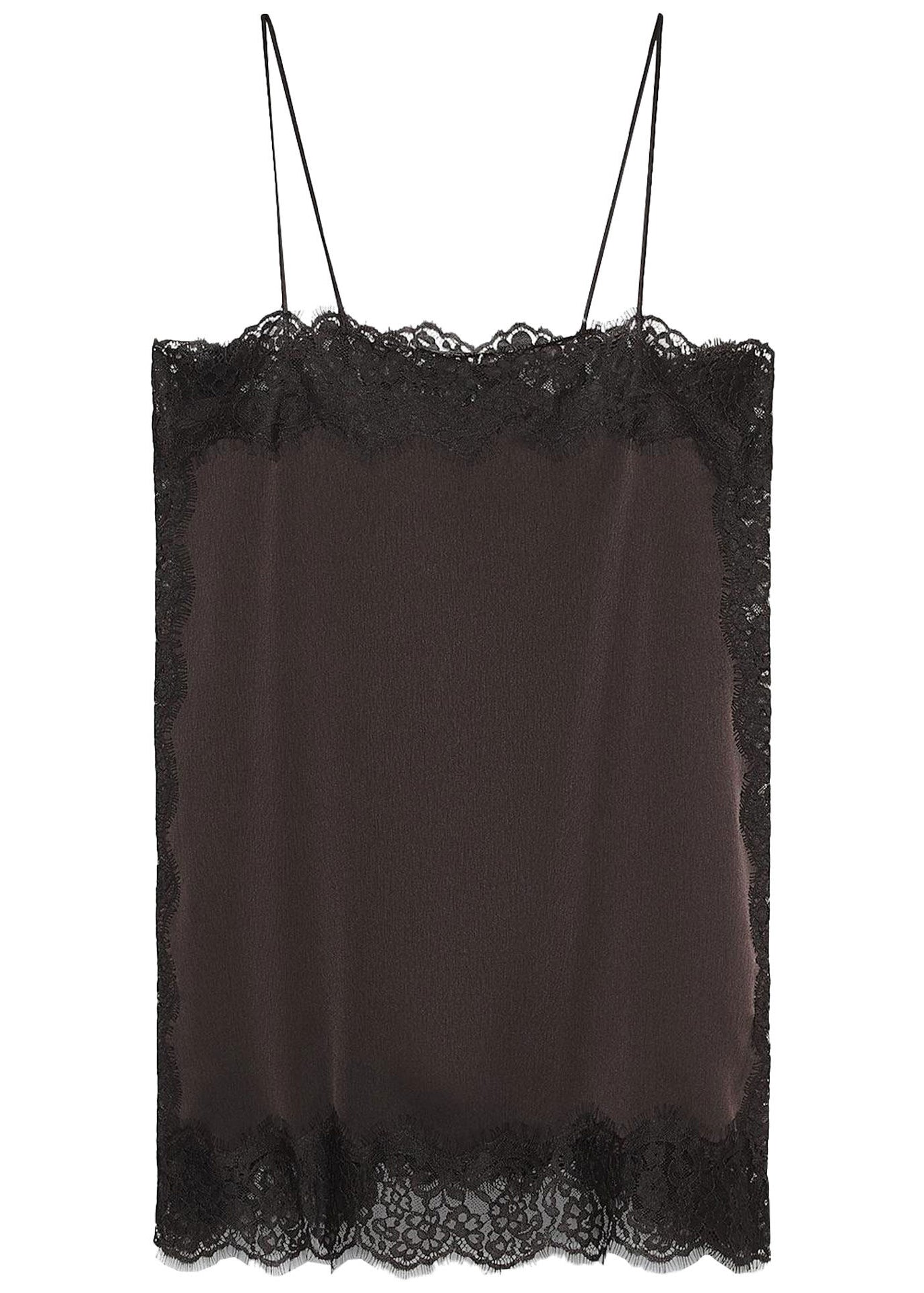 Kvinders Patchwork Top med Spaghetti Stropper 4