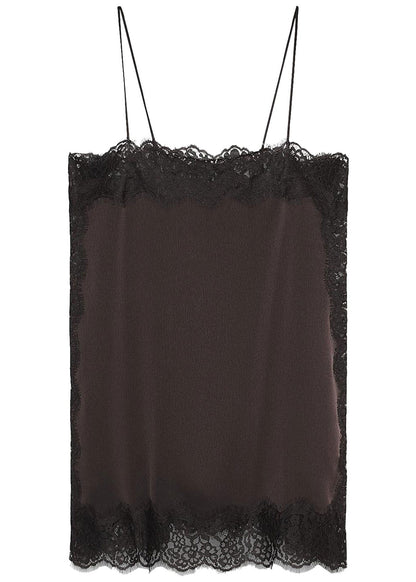 Kvinders Patchwork Top med Spaghetti Stropper 4
