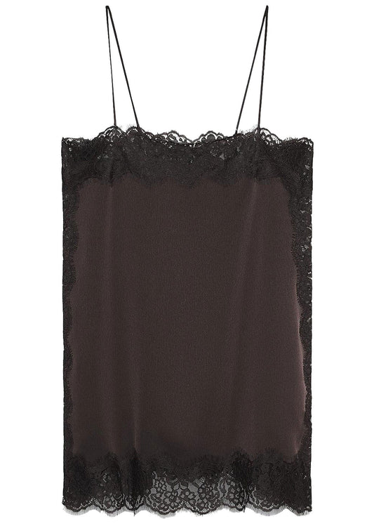 Kvinders Patchwork Top med Spaghetti Stropper 4