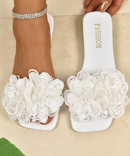 Kvinders Peep Toe Sandaler med Blomsterdesign 4